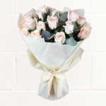 20 PEACH ROSE BOUQUET